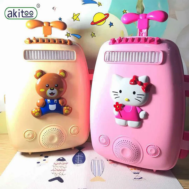 Akitoo микрофон на колесиках для караоке пения музыка детские развивающие игрушки