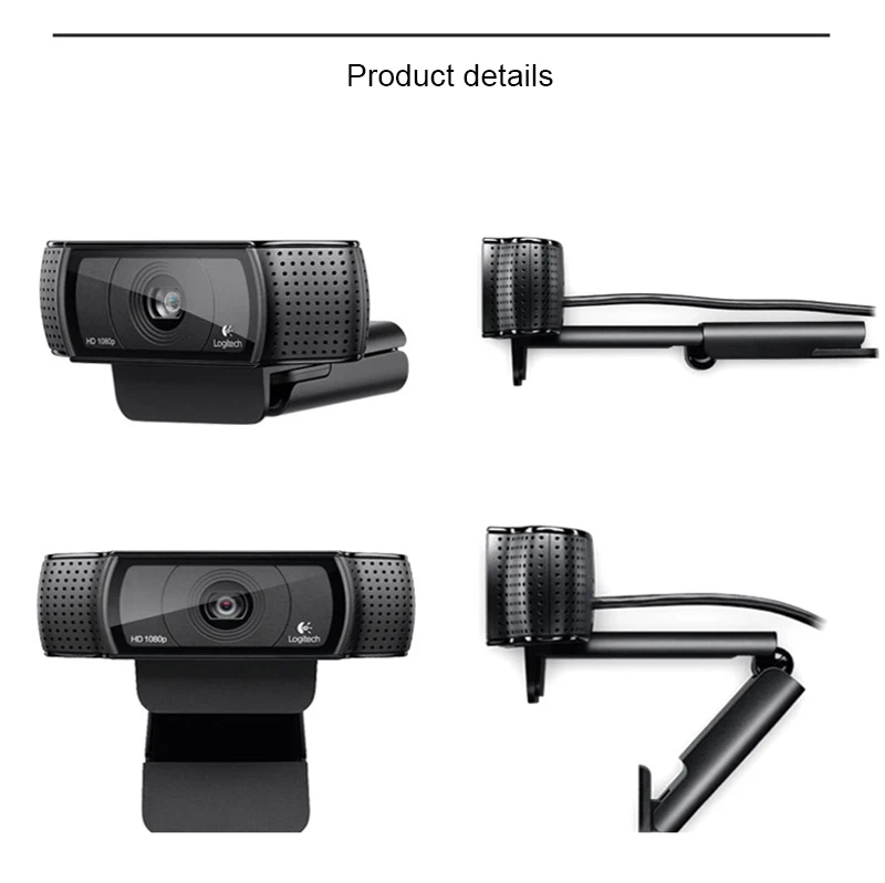 logitech C920E 1080P Камера Поддержка Windon7/8/10, Mac OS Chrome OS Android Авто фокусироваться Бизнес Камера данные официального теста