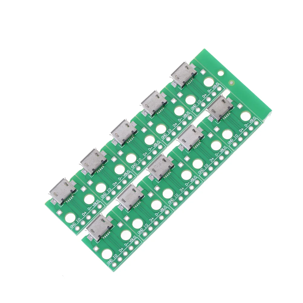 10 шт./лот Новый гнездовой разъем USB 2 0 для DIP 5P переходник 54 мм сварной печатной