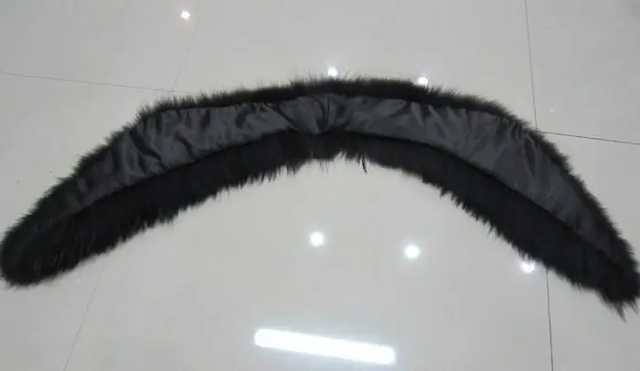 Воротник из натурального меха енота/шарф/воротник большого енота шарф