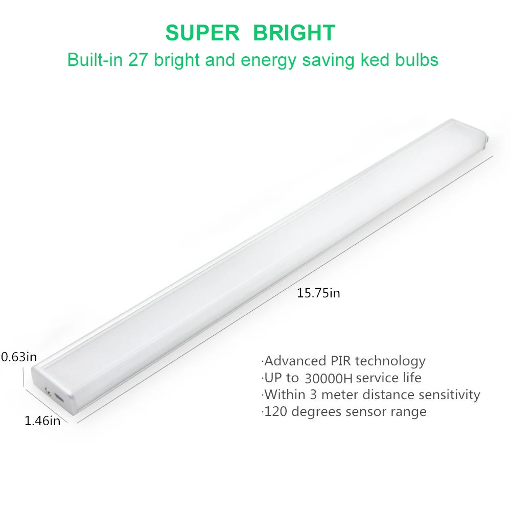 Беспроводной светодиодный светильник [DBF] 27 светодиодов с датчиком движения|wall