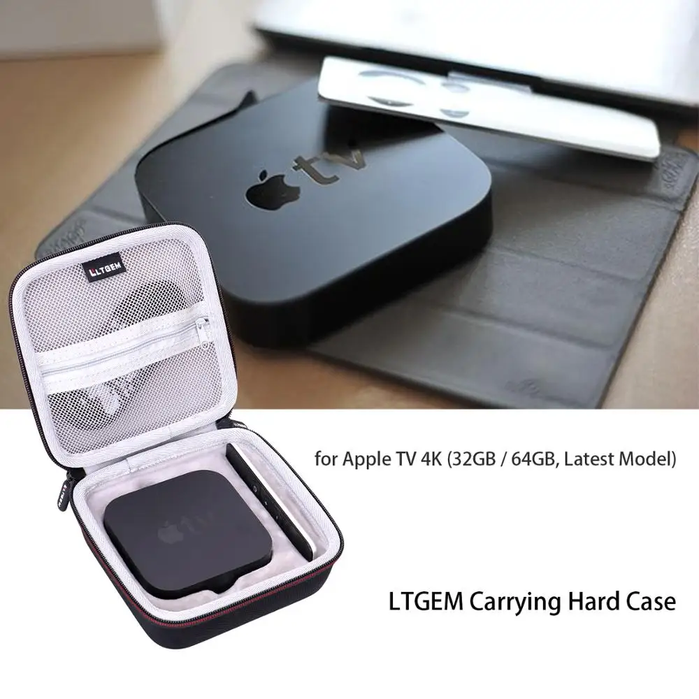 Чехол LTGEM EVA Black для Apple tv 4K(32 ГБ/64 ГБ, последняя модель