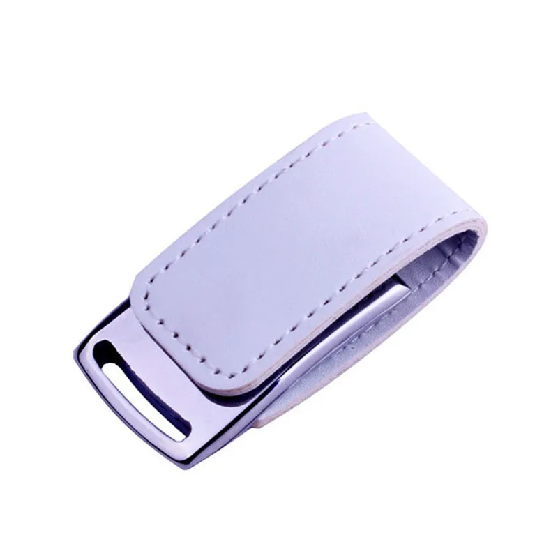 JASTER Пользовательские печать фотографии Логотип Кожа usb 2,0 memory stick Флешка(более 5 шт, бесплатный логотип на usb и коробке - Цвет: Black