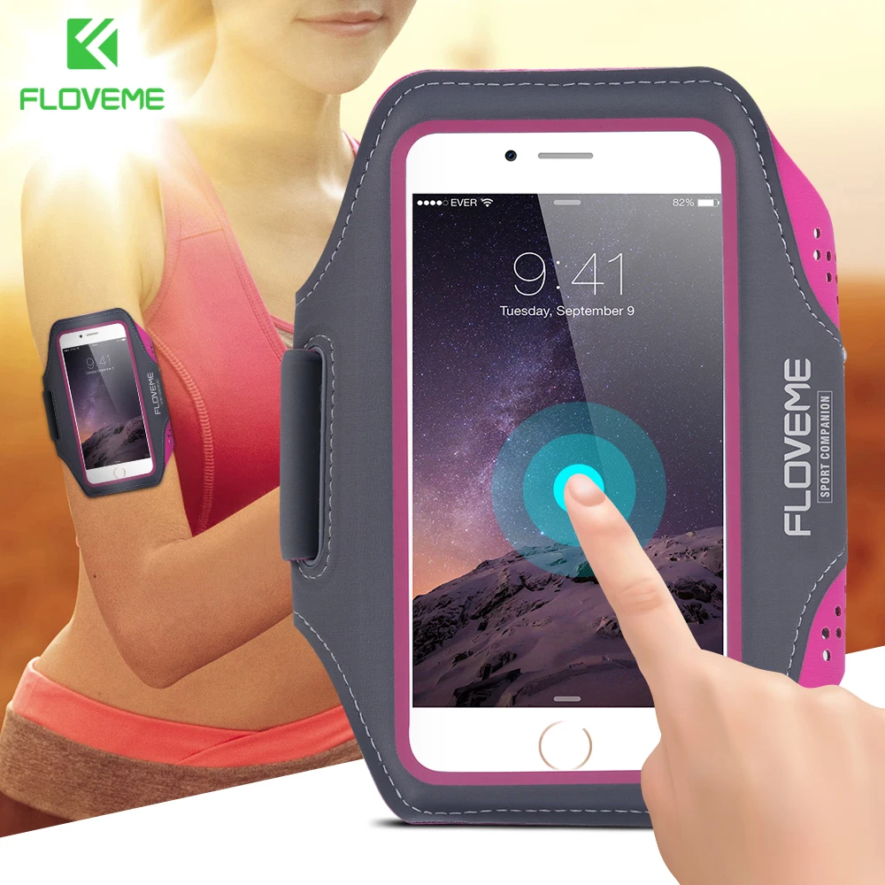 FLOVEME универсальная спортивная нарукавная Повязка Чехол для iPhone X 8 7 Plus 5 5/4 дюймов