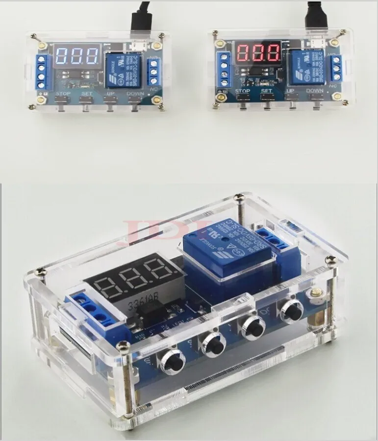 Светодиодный релейный модуль с таймером задержки 12 В 24 постоянного тока цифровой