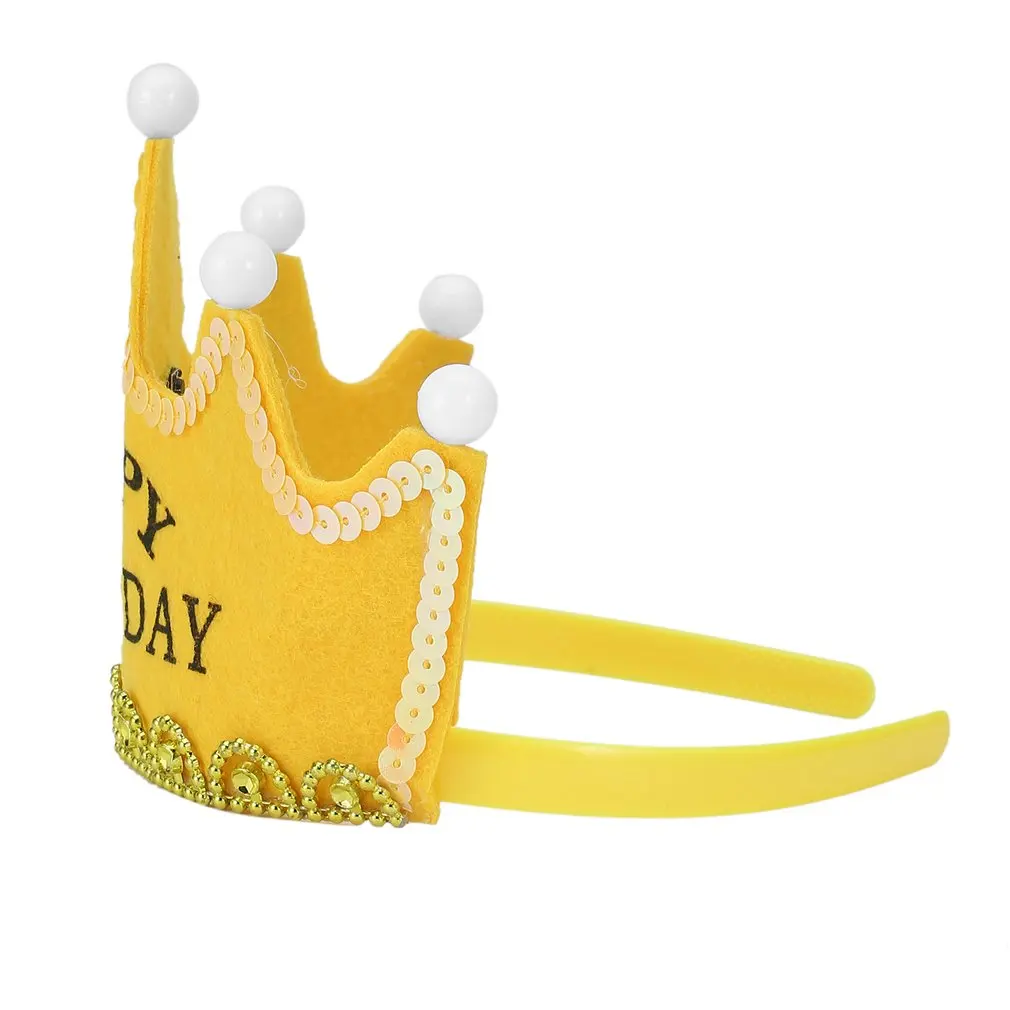 Желтая новая корона со светодиодной подсветкой яркая шляпа король принцесса