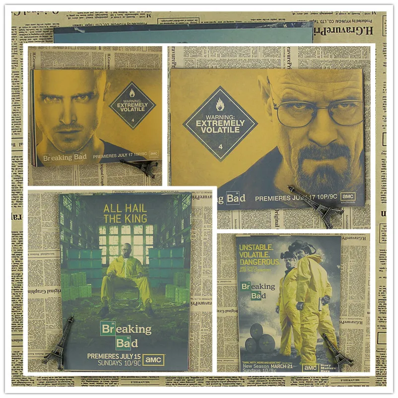 Домашний декор винтажная классика Breaking Bad сериал ретро-постер к фильму
