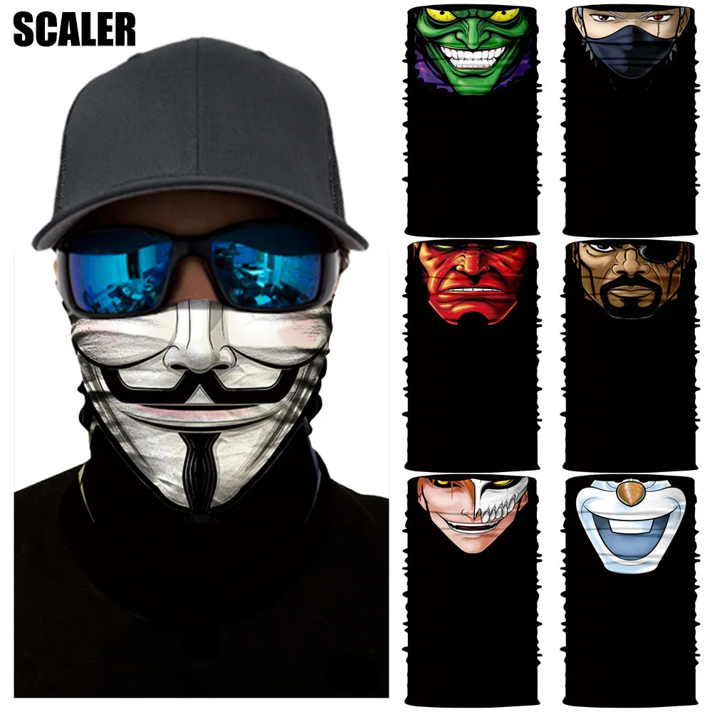 3D Ciclismo Banana Anonymous Neck Gaiter аниме Facemask трубчатый шарф на открытом воздухе бандана для