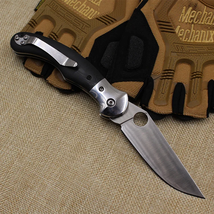 2017 11-14 Sharpest Satin Folding Knife Tactical Survival Hunting Pocket G10 Handle Multi Functional T | Инструменты