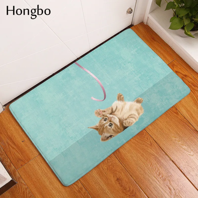 Hongbo, Противоскользящий коврик для двери с животными, милый мультяшный собачий хомяк, олень, ковры для спальни, декоративные коврики для лестницы, домашний декор, рукоделие