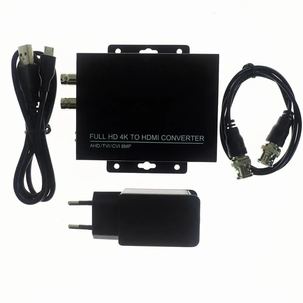 Преобразователь с автоматическим распознаванием HDC ADH FULL HD 4K 8MP CVI/TVI/AHD + CVBS в HDMI