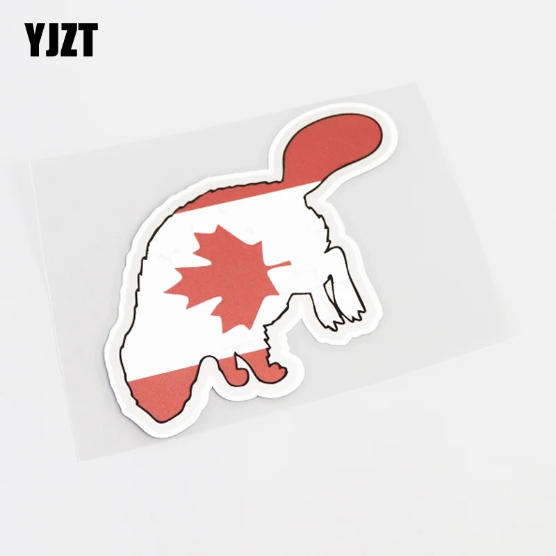 YJZT 12.5CM*12.5CM Fashion Canada Flag PVC Car Window Sticker Decal 13-0579 | Автомобили и мотоциклы