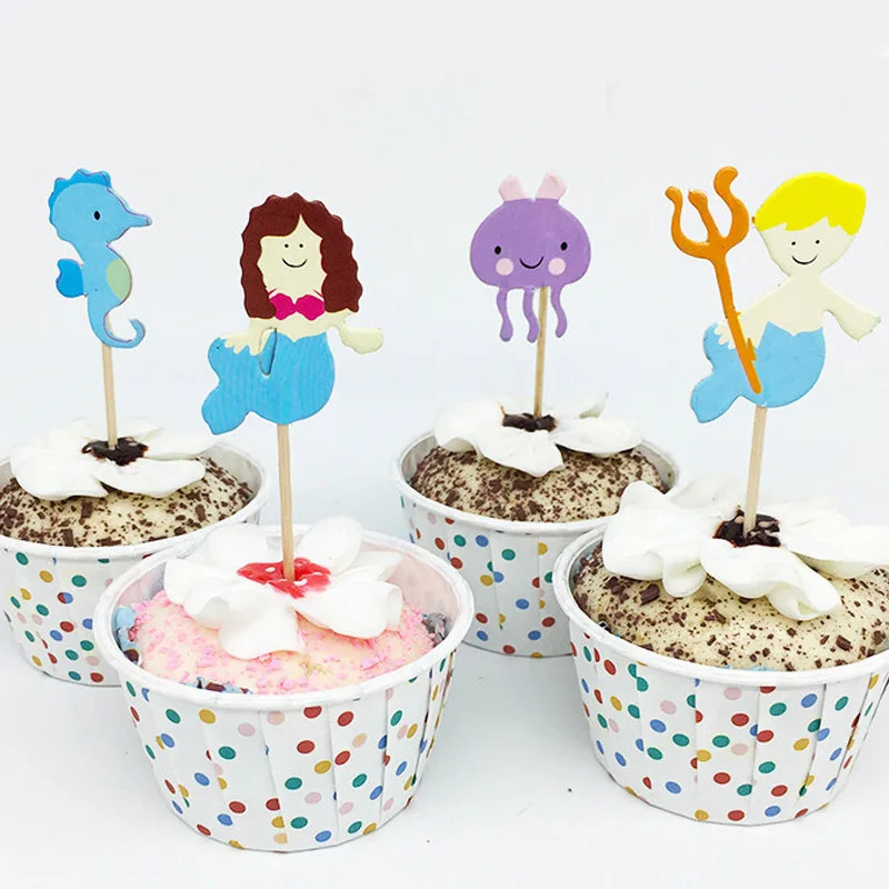 48 шт./лот милый медведь кошки утка кролики яйцо тема мультфильм кекс мороженое