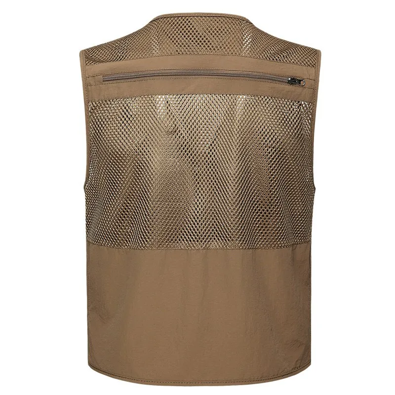 Жилетка мужская сетчатая повседневный тонкий дышащий жилет со множеством