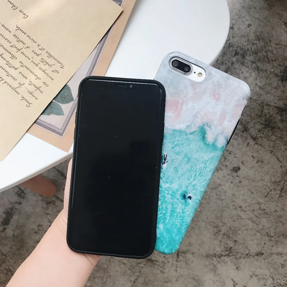 Новый роскошный модный освежающий летний чехол для телефона серфинга iphone 6/6 p/6s/6s