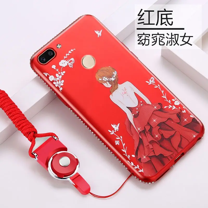 Huawei p smart силиконовые модные роскошные женские серии анти капля защита телефона