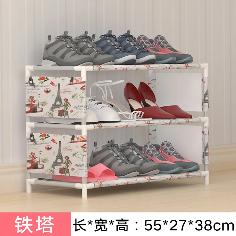 

Great 3 Tier Shoe Rack Nonwovens Easy to install Shoe cabinet Shelf Storage Organizer Stand Holder Space Saving home Furniture