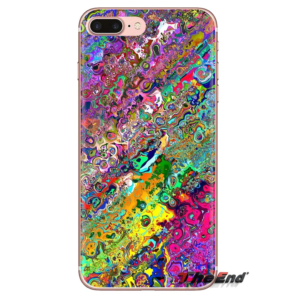 Силиконовый чехол для телефона Psychedelic HD обои природа искусство Samsung Galaxy A3 A5 A7 A9 A8
