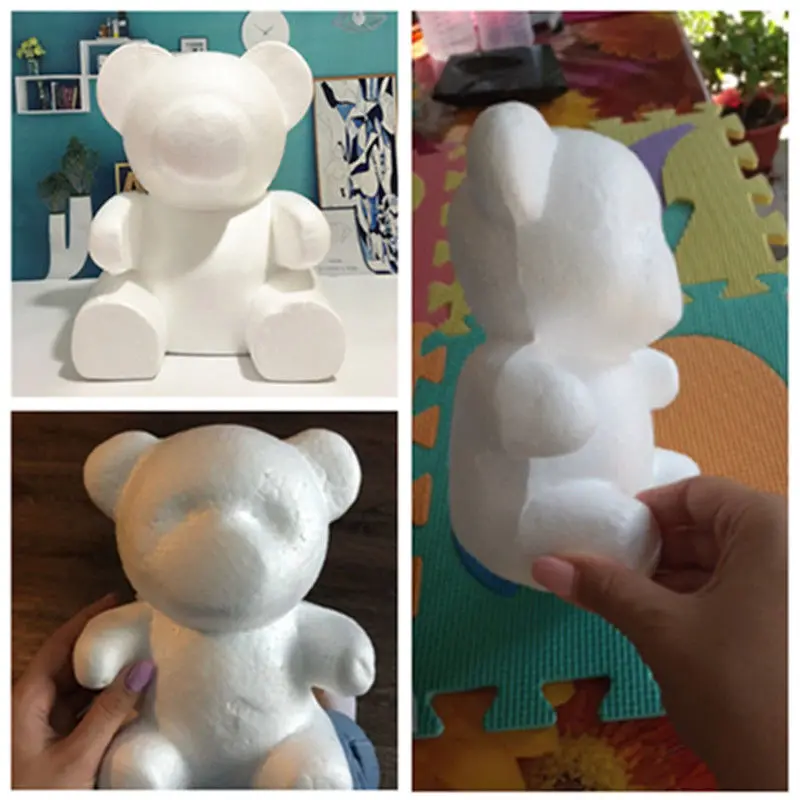 Кролик Медведь Сердце моделирование пенополистирол пенопласт ремесло DIY подарки на день Святого Валентина