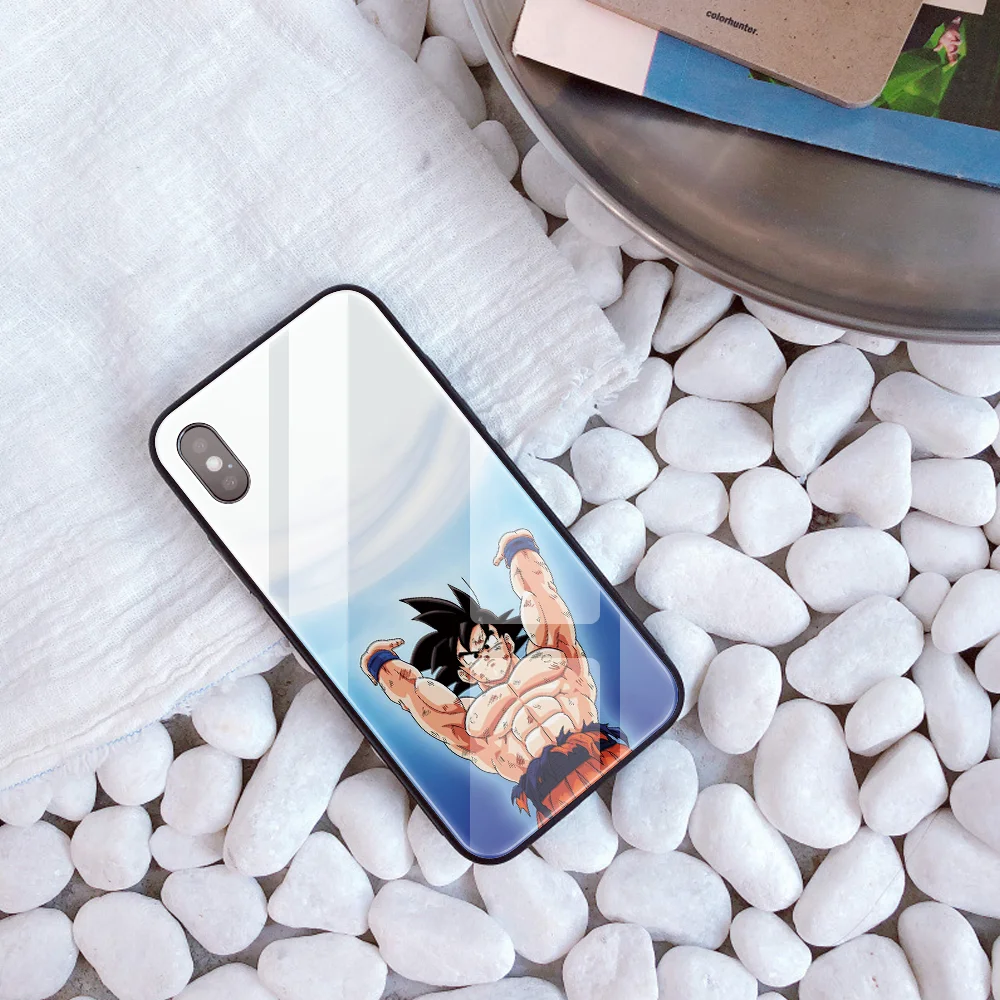 20340 Dragon Ball DIY чехол для телефона для iPhone 7 8 6 S Plus Капа из закаленного стекла заказной Goku чехол для телефона для iPhone X XR XS 11 Pro MAX - Цвет: 20340