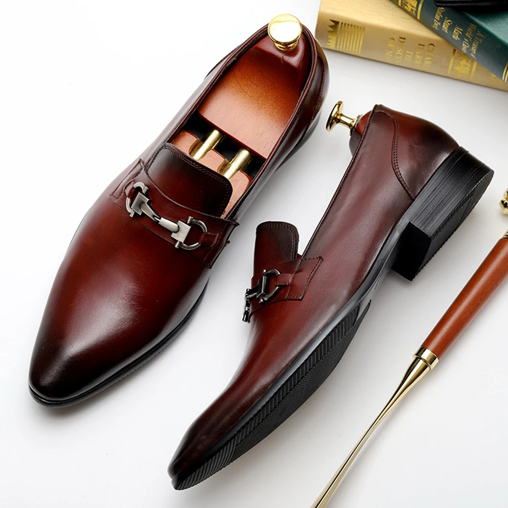 Мужские высококачественные туфли новая модная итальянская брендовая