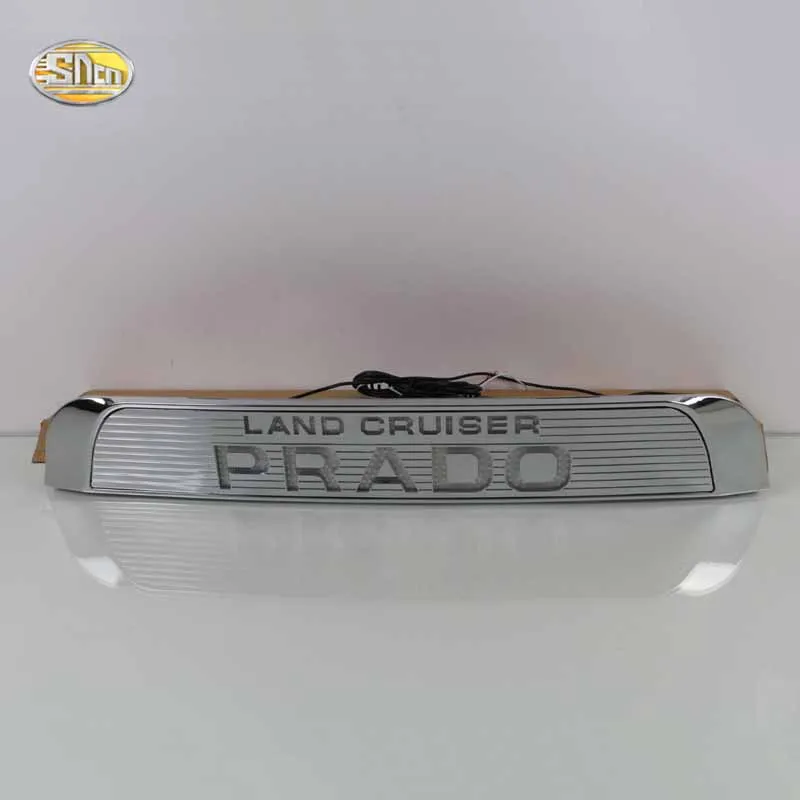 Chrome Светодиодный задний приводной светильник s для Toyota Prado светодиодные задние тормозные огни бампер лампа предупреждение запасное колесо светильник - Цвет: Chrome