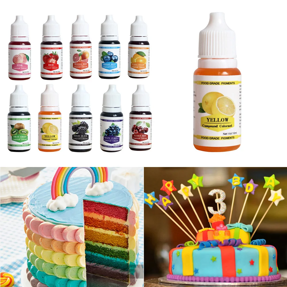 Пигменты пищевые для макарон 10 мл|Принадлежности выпечки| |