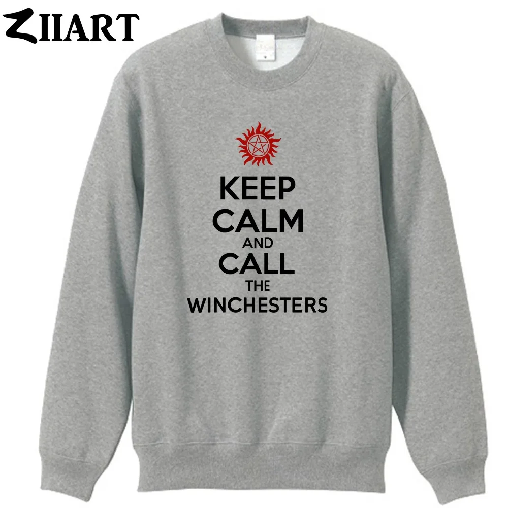 Сверхъестественная парная одежда с надписью KEEP CALM and CALL THE WINCHESTER Женская