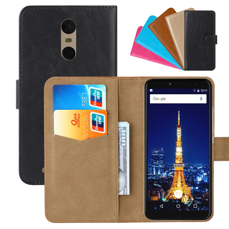 

Luxury Wallet Case For S-TELL M655 PU Leather Retro Flip Cover Magnetic Fashion Cases Strap