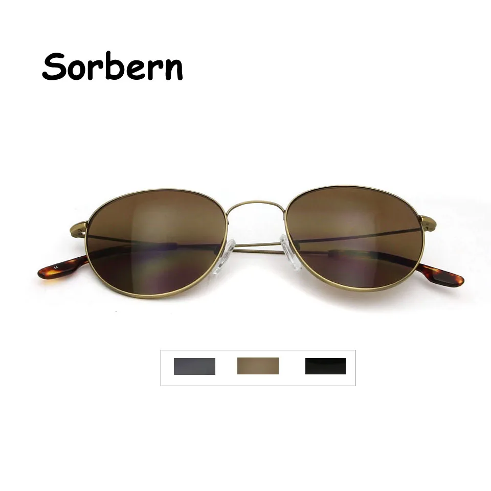 

Alloy Lightweight Vintage Sunglasses Women Retro Round Metal Sunglasses Men Glasses Driving Oculos De Sol Feminino