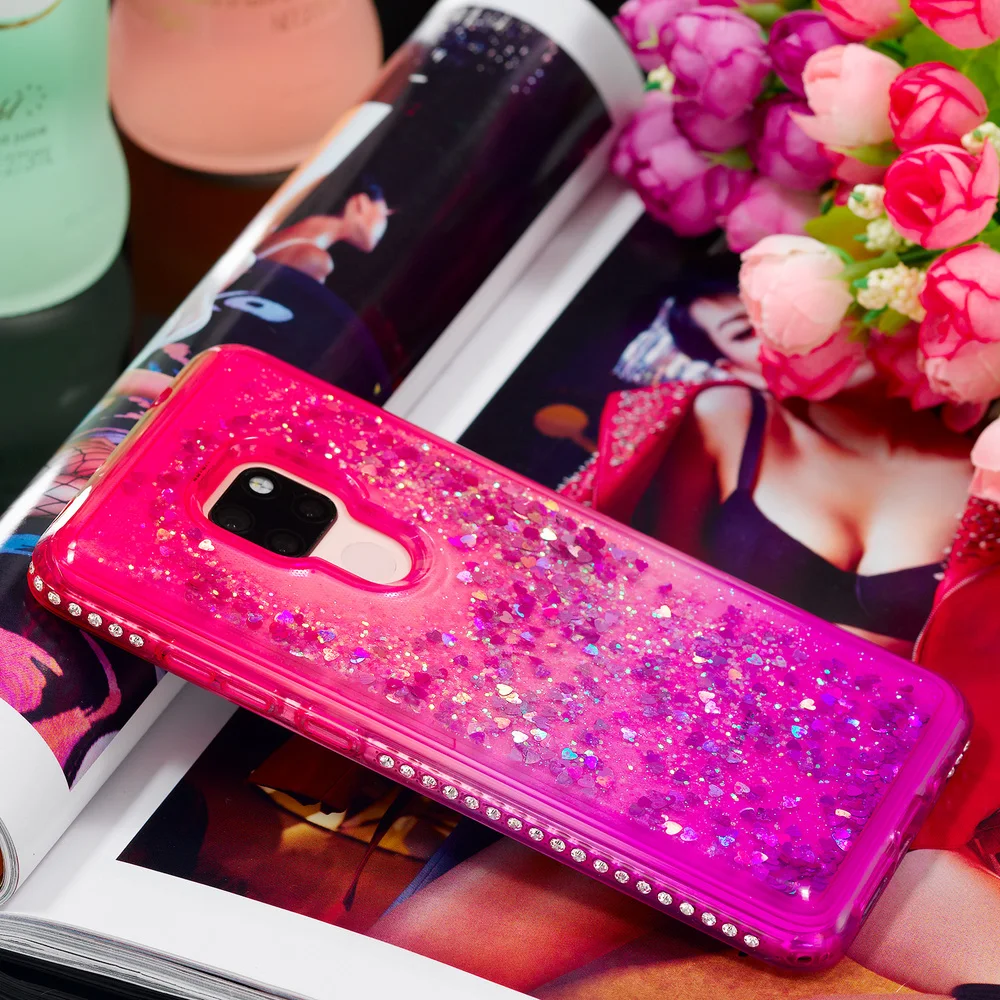 Блестящий чехол для Huawei Mate 20 блестящий облегающий с бриллиантами Mate20 бампер