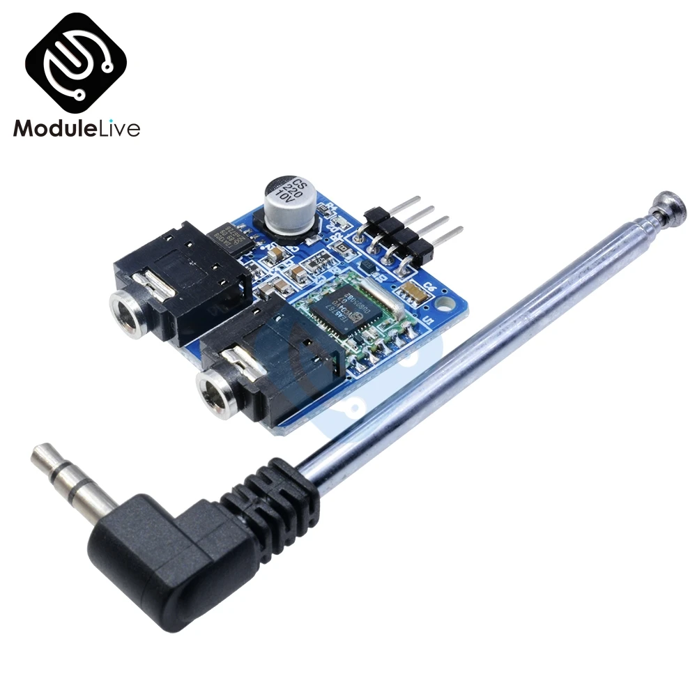 TEA5767 FM стерео радио модуль для Arduino 76 108 МГц с бесплатной кабельной антенной|Детали