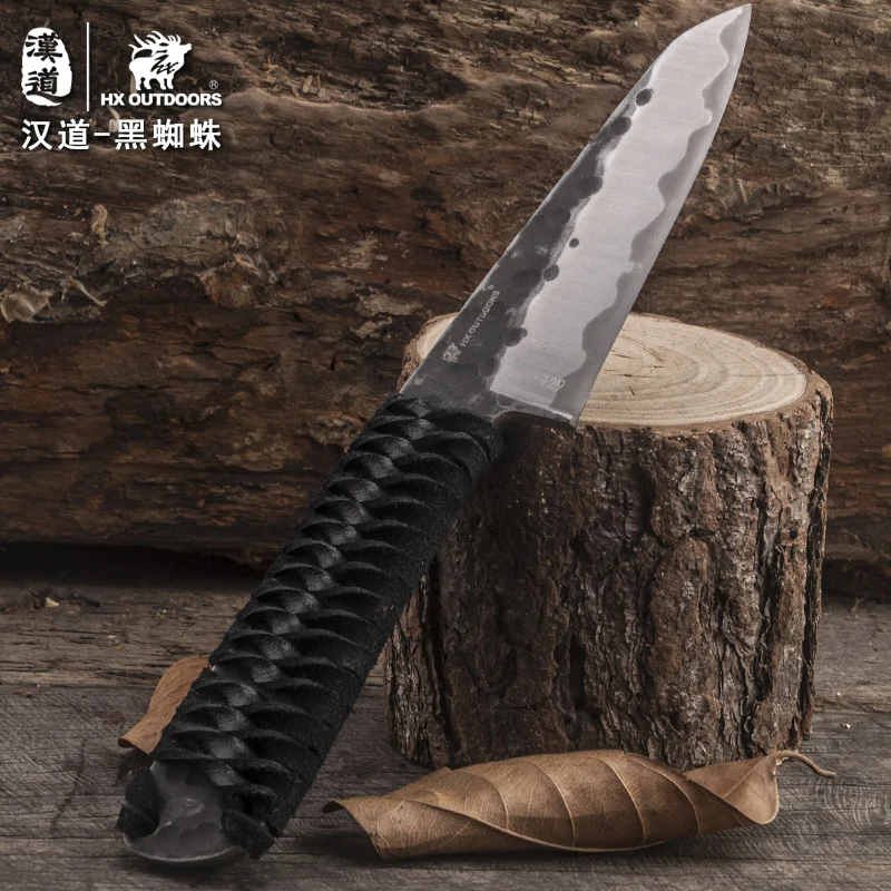HX открытый нож высокой твердости черный паук тактика Открытый выживания