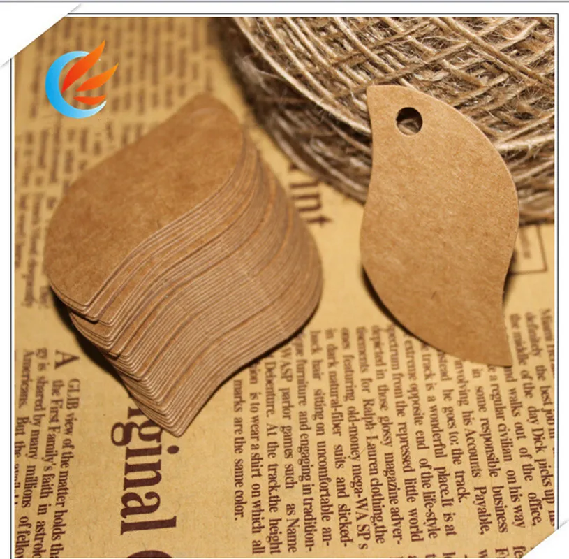 100pcs Blank Brown Kraft Paper Little Bird Marked Card Hand Draw Tags Labeled DIY Bookmark+20M String Free Shipping | Дом и сад