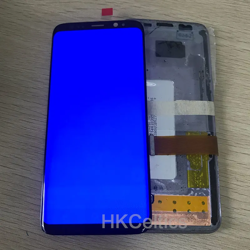 AMOLED S8 ЖК-дисплей с рамкой для SAMSUNG Galaxy S8 G950 G950F дисплей и сенсорный экран дигитайзер+ Видимый большой красный