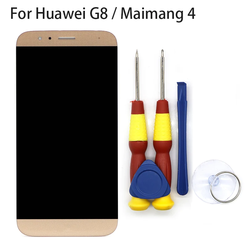 Новый Оригинальный сенсорный ЖК-дисплей ЖК-экран для Huawei G8 запасные части +