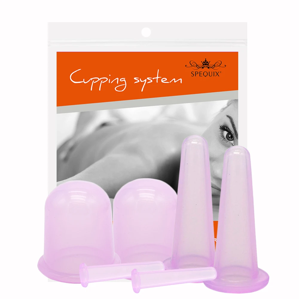 

SPEQUIX Silicone Massage Cups Vacuum Cup Massage Jar Visage Gezicht Cup Facial Back Body Masager Suction Cup Relaxation