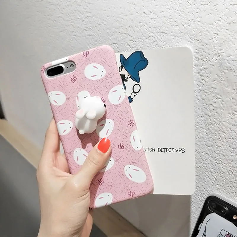 Polar Bear животных мягкими чехол для iPhone 7 6 S Давление выпуска squishi руб Cat