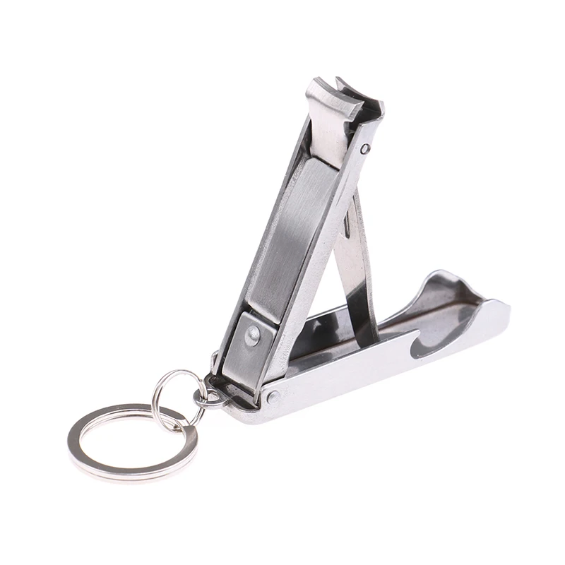 

Double Use Stainless Steel Opener With Clippers Cutte Rfor Finger Or ToeNail Cutter Trimmer Scissor Outdoor Handle Bottle