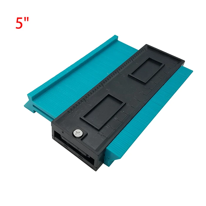 5 Inch Green Пластиковый профиль копия датчик контур датчик дубликатор duplo и стандартный 5/6/10/2" Дерево Лазерная маркировочная инструмент в клеточку измерены в ненатянутом ламинат инструменты - Цвет: 5 Inch Green