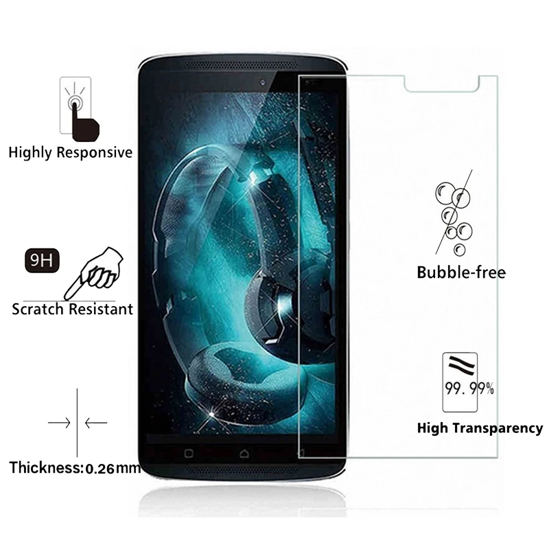 2.5D Tempered Glass for Lenovo Vibe K4 Note 9H Explosion-proof Protective Film Screen Protector A7010 A7010a48 X3 lite | Мобильные