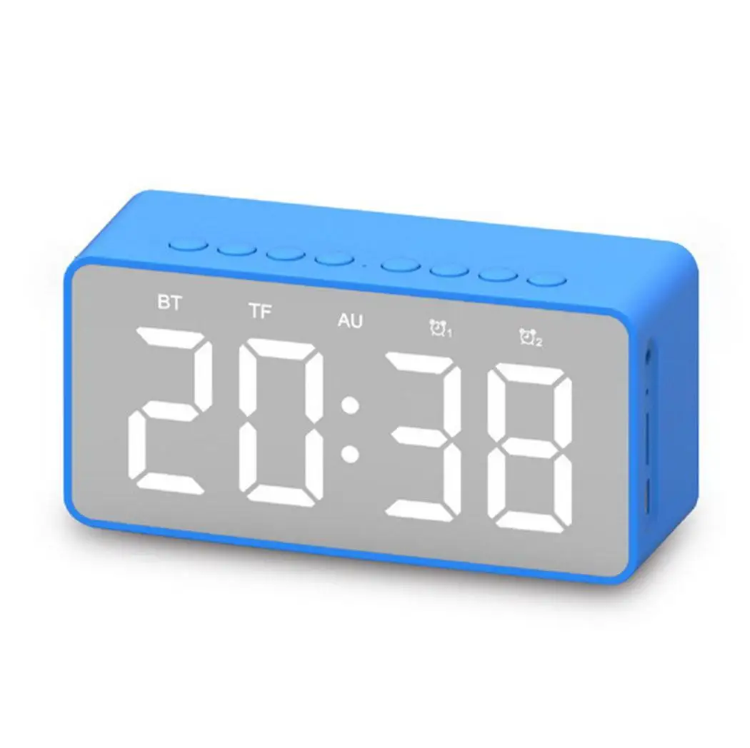 Портативный мини беспроводной Bluetooth динамик светодиодный дисплей Будильник V5.0 8h