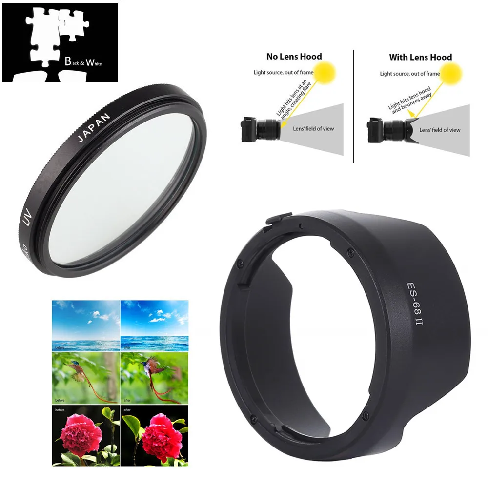 49 мм УФ фильтр для объектива Canon EF 50 f/1 8 STM объектив EOS 6D Mark II 80D 77D 70D 60D 800D 750D 760D 700D 1300D