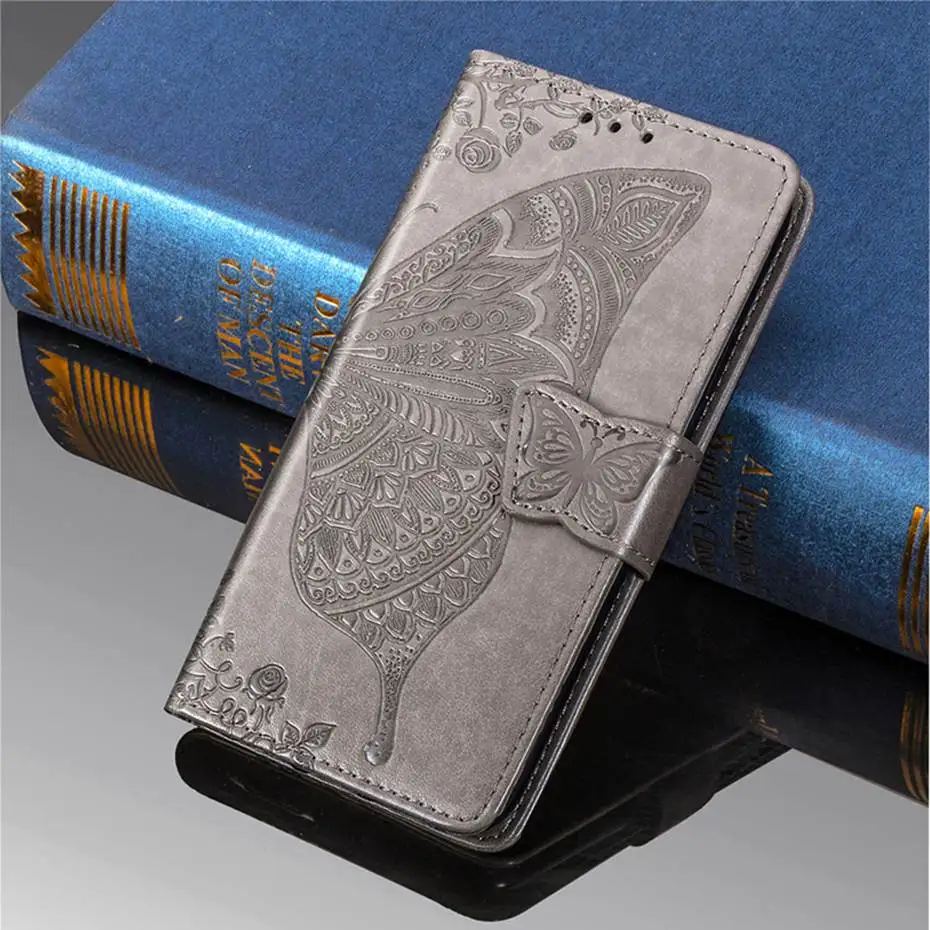Gray Кожаный чехол-книжка для Xiaomi Redmi 5 6 6A 7 Go Plus Redmi Note 7 6 5 Pro Чехол для телефона для Xiaomi 9 8 Lite SE Play Max 3 Чехол - Цвет: Gray