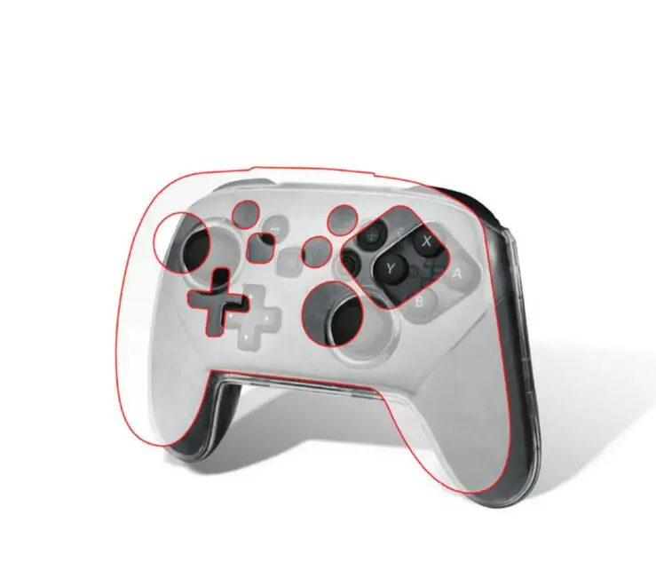 PND Switch Pro Кристальный прозрачный чехол жесткий чехол Защитный чехол для Nintendo doswitch Pro контроллер геймпад