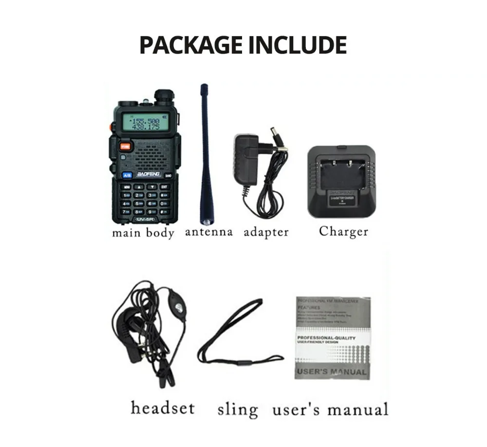 Baofeng UV 5R 8 Вт рация Ver BFP3-23 двухдиапазонный UV 5R PTT CB радио 128CH VOX фонарик Портативный Ham Радио Comunicador