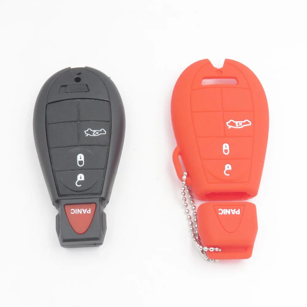 Cocolockey силиконовый чехол для ключа автомобиля Chrysler Dodge JCUV Ddart Jeep Grand Cherokee Compass Longitude