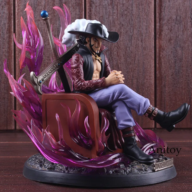 Фигурка героя из аниме Dracule Mihawk one piece GK статуя ПВХ Коллекционная модель игрушки 19 см