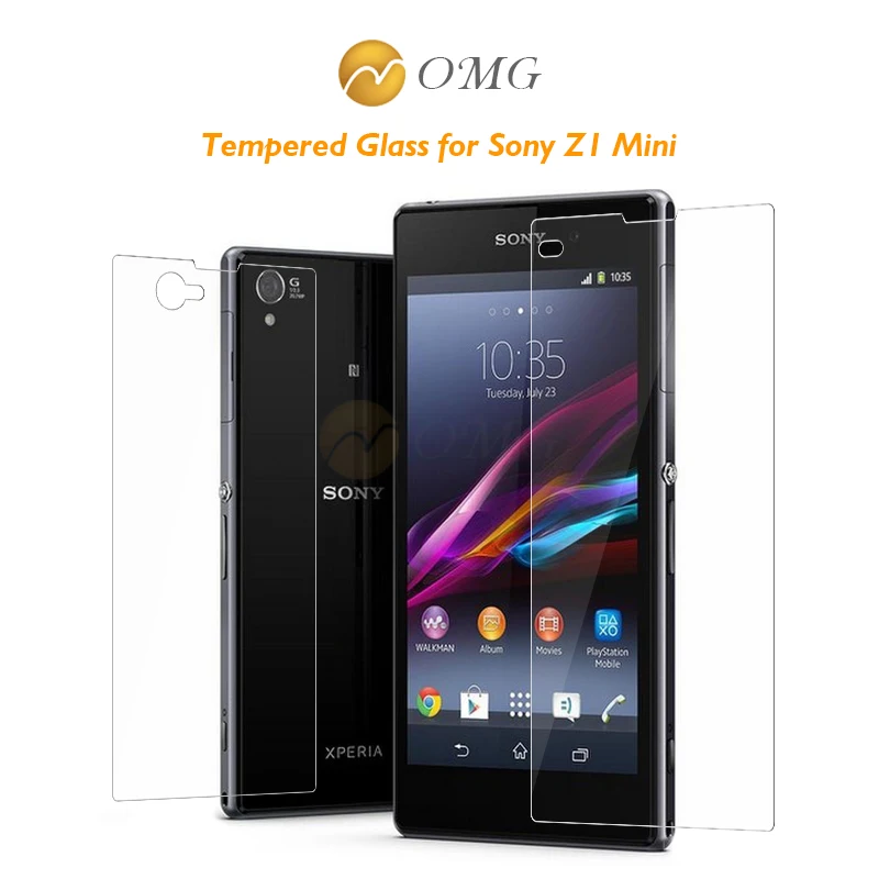 Переднее + заднее прозрачное закаленное стекло для Sony Xperia M4 Aqua Z2 Z3 Z4 Z1mini Z3MINI Z5 mini