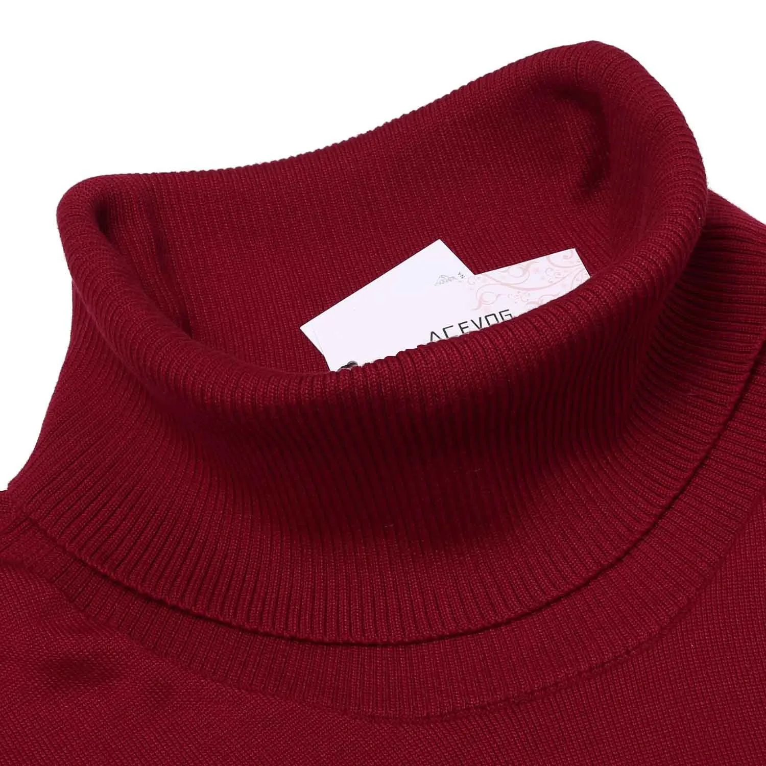 Женская водолазка с длинным рукавом ACEVOG однотонное свободное трикотажное платье